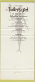 Matchbook Cover - Fuller's Restaurant girlie Toronto Calgary Edmonton 30 Strike