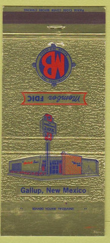 Matchbook Cover - Merchants Bank Gallup NM 30 Strike