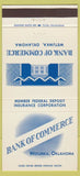 Matchbook Cover - Bank of Commerce Wetumka OK 30 Strike