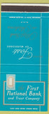 Matchbook Cover - First National Bank Trust Muskogee OK 30 Strike