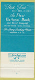 Matchbook Cover - First National Bank Trust Muskogee OK 30 Strike