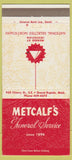 Matchbook Cover - Metcalf's Funeral Home Grand Rapids MI 30 Strike