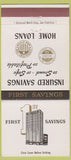 Matchbook Cover - First Savings Oakland San Francisco Berkeley CA 30 Strike