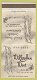 Matchbook Cover - Willow Inn West Northbrook IL 30 Strike