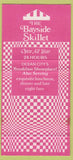 Matchbook Cover - Bayside Skillet Ocean City MD 30 Strike