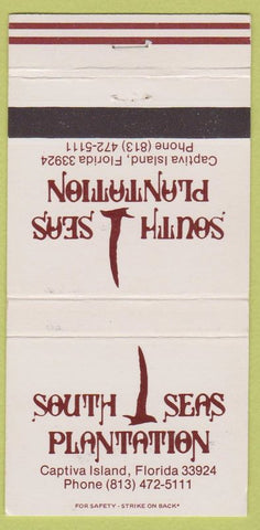 Matchbook Cover - South Seas Plantation Captiva Island FL 30 Strike