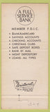Matchbook Cover - First Bank of Savannah GA 30 Strike