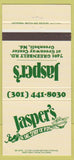 Matchbook Cover - Jasper's Greenbelt MD 30 Strike