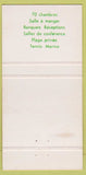 Matchbook Cover - Castel Sur Lile Ste Agathe Des Monts QC 30 Strike