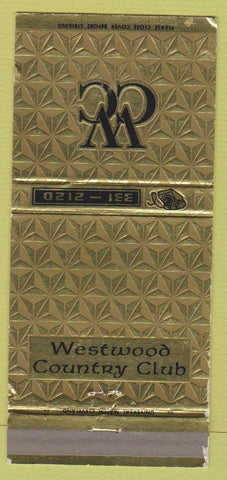 Matchbook Cover - Westwood Country Club Rocky River OH 30 Strike