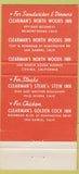 Matchbook Cover - Clearman's North Woods Covina CA 30 Strike
