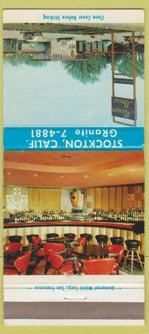 Matchbook Cover - Manor House Stockton CA 30 Strike