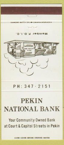 Matchbook Cover - Pekin National Bank IL? 30 Strike