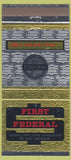 Matchbook Cover - First Federal Savings Loan Flint MI 30 Strike