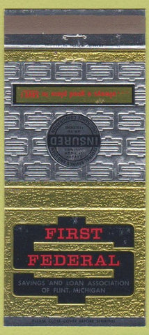 Matchbook Cover - First Federal Savings Loan Flint MI 30 Strike