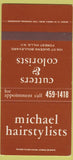 Matchbook Cover - Michael Hair Salon Forest Hills NY 30 Strike