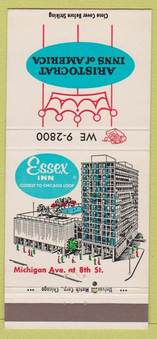 Matchbook Cover - Essex Inn Chicago IL 30 Strike