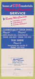 Matchbook Cover - Crooker Building Supply concrete Clearwater FL 30 Strike