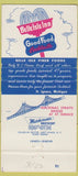 Matchbook Cover - Belle Isle Inn ST Ignace MI WEAR low phone 30 Strike