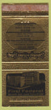 Matchbook Cover - First Federal Savings Loan Daytona Beach FL 30 Strike