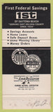 Matchbook Cover - First Federal Savings Loan Daytona Beach FL 30 Strike