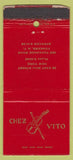 Matchbook Cover - Chez Vito Yonkers NY WEAR 30 Strike
