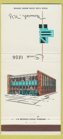 Matchbook Cover - National Bank Trust Norwich NY 30 Strike