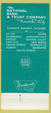 Matchbook Cover - National Bank Trust Norwich NY 30 Strike