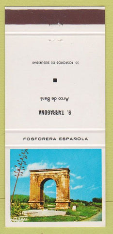 Matchbook Cover - Fosforera Espanola Spain Tarragona Arco de Bara 30 Strike