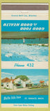 Matchbook Cover - Belle Isle Inn ST Ignace MI WEAR low phone 30 Strike