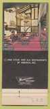 Matchbook Cover - Steak and Ale Jolly Ox restaurants 30 Strike