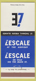 Matchbook Cover - Lescale at the Airport St Thomas Virgin Islands WEAR 30 Strike