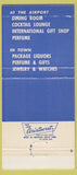 Matchbook Cover - Lescale at the Airport St Thomas Virgin Islands WEAR 30 Strike
