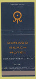 Matchbook Cover - Dorado Beach Hotel Dorado Puerto Rico 30 Strike