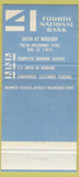 Matchbook Cover - Fourth National Bank Tulsa OK 30 Strike