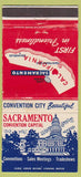 Matchbook Cover - Sacramento CA Tourism WEAR 30 Strike