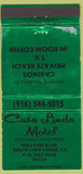 Matchbook Cover - Casa Linda Motel South Lake Tahoe CA WEAR 30 Strike