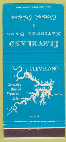 Matchbook Cover - Cleveland National Bank Cleveland OK 30 Strike
