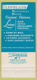 Matchbook Cover - Cleveland National Bank Cleveland OK 30 Strike
