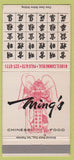 Matchbook Cover - Ming's Chinese Restaurant Palo Alto CA 30 Strike