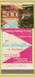 Matchbook Cover - First National Bank Cranbury Plainsboro NJ 30 Strike