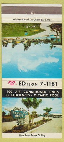 Matchbook Cover - Lehigh Acres Motel FL 30 Strike