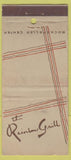 Matchbook Cover - Rainbow Grill Rockefeller Center NYC WEAR 30 Strike