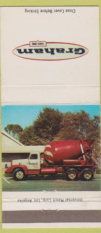 Matchbook Cover - Graham Concrete El Monte Redondo Long Beach CA 30 Strike