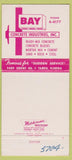 Matchbook Cover - Bay Concrete Industries Tampa FL 30 Strike