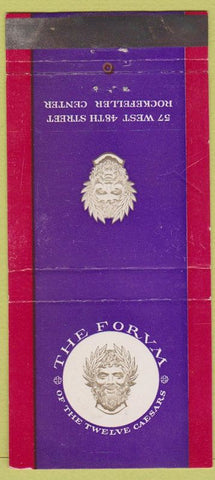 Matchbook Cover - The Forum NYC WORN 30 Stick
