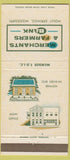 Matchbook Cover - Merchants Farmers Bank Holly Springs MS 30 Strike