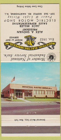 Matchbook Cover - Industrial Electric Service Hawthorne NJ 30 Strike