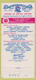 Matchbook Cover - Industrial Electric Service Hawthorne NJ 30 Strike