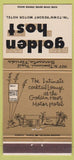 Matchbook Cover - Golden Host Motor Hotel Sarasota FL 30 Strike